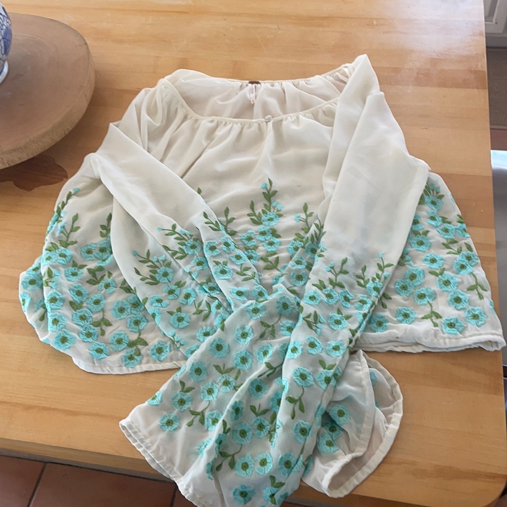 Free people floral blouse
